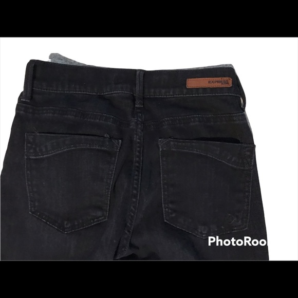 Express black jeaggins in excellent preowned condition - Picture 2 of 12
